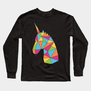 Unicorn Rainbow Colors Long Sleeve T-Shirt